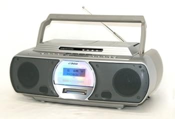 【中古】Victor ビクター JVC　RC-G1MD-S シルバー　CD-MDポータブルシステム　Clavia　クラビア　（CD/MDデッキ）（ラジカセ形状）