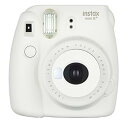 【中古】FUJIFILM インスタントカメラ チェキ instax mini8プラス 接写レンズ・純正ハンドストラップ付き バニラ INS MINI 8P VANILLA(2)