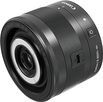 【中古】Canon マクロレンズ EF-M28mm F3.5 IS STM ミラーレス一眼対応 EF-M28/F3.5 M IS STM