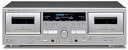 【中古】TEAC ダブルカセットデッキ W-1200(S)