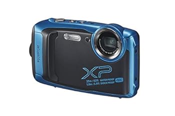 【中古】富士フイルム(FUJIFILM) 防水カメラ XP140 スカイブルー FX-XP140SB