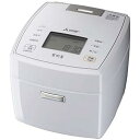 【中古】三菱電機 IHジャー炊飯器 5.5合炊き 備長炭 炭炊釜(2層厚釜) ハードコート60 七重全面加熱 月白 NJ-VEB10-W