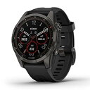 【中古】ガーミン(GARMIN) fenix 7S Sapphire Dual Power Ti Carbon Gray DLC/Black ソーラー充電 パワ...