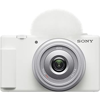 【中古】ソニー(SONY) コンパクトデジタルカメラ VLOGCAM Vlog用カメラ ZV-1F ボディ ウィンドスクリーン付属 20mm F2.0 単焦点レンズ ホワイト ZV-1F W