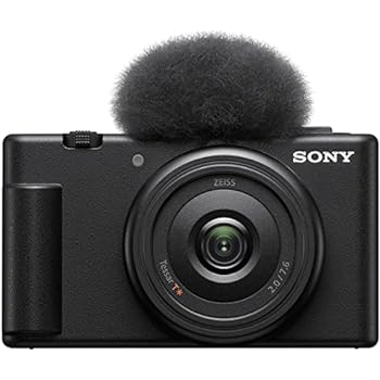 【中古】ソニー(SONY) コンパクトデジタルカメラ VLOGCAM Vlog用カメラ ZV-1F ボディ ウィンドスクリーン付属 20mm F2.0 単焦点レンズ ブラック ZV-1F B