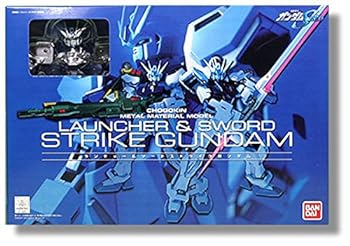 【中古】CHOGOKIN METAL METERIAL MODEL 可動戦士 ランチャーストライク ソードストライクガンダム