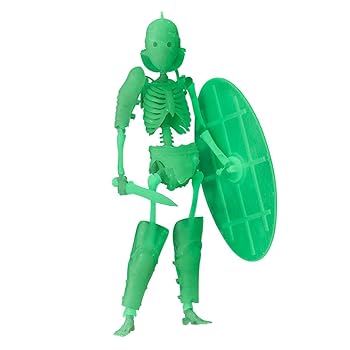 【中古】海洋堂 タケヤ式自在置物 追撃闘士 セクートル 蓄光版 全高約150mm PVC&ABC製 塗装済み 可動フィギュア