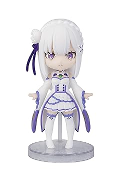 [중고] Figuarts mini Re: 처음부터 시작하는 이세계 생활 에밀리아 약 90mm PVC&ABS제 도장이 끝난 가동 피겨 BAS60992