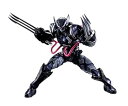 【中古】S.H.フィギュアーツ テック オン アベンジャーズ ヴェノム シンビオート ウルヴァリン 約160mm ABS PVC製 塗装済み可動フィギュア BAS64165