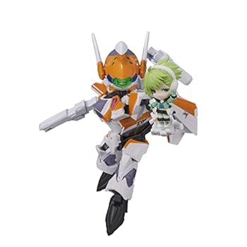 [중고]BANDAI SPIRITS(반다이 스피리츠) TINY SESSION 마크로스Δ VF-31E 지크프리드(척·머스탱기) with 레이나·프라우라 약 100