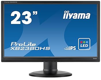 【中古】iiyama 昇降・ピボット機能対応 IPS方式パネル+ホワイトLEDバックライトを搭載 23型ワイド液晶ディスプレイ ProLite XB2380HS