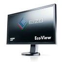 【中古】EIZO FlexScan 27インチカラー液晶モニター 2560x1440 DVI-D 24Pin DisplayPort ブラック FlexScan EV2736W EV2736W-FSBK(2)