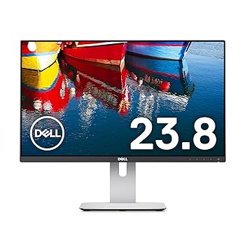 【中古 非常に良い】Dell ディスプレイ モニター U2414H 23.8インチ/フルHD/IPS非光沢/8ms/HDMIx2,DPx2(MST)/USBハブ/フレームレス