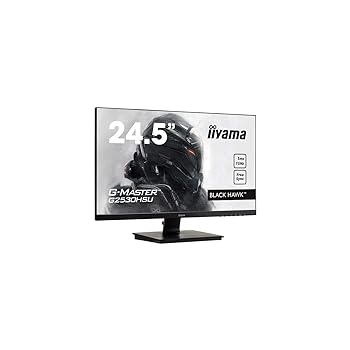 【中古】iiyama ゲーミング モニター ディスプレイ G2530HSU-B1 (24.5インチ/1ms/フルHD/TN/DisplayPort,HDMI,D-sub)