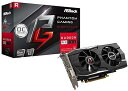 【中古】ASRock AMD Radeon RX580 搭載 グラフィックボード Phantom gaming モデル PG D Radeon RX580 8G OC
