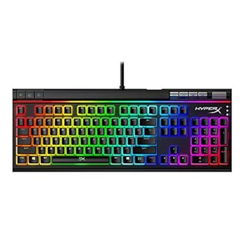 【中古】HyperX Alloy Elite 2 ゲーミングキーボード HyperXメカニカルスイッチ 赤軸 ゲーマー向け USB充電ポート LEDバックライト 2年保証 HKBE2X-1X-US