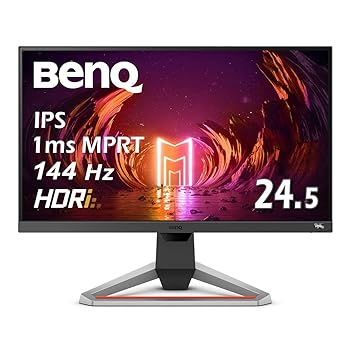 【中古】BenQ MOBIUZ ゲーミングモニター EX2710 (27型/IPS/フルHD/144Hz/1ms/HDRi/treVoloスピーカー/sRGB 99 /高さ調整/3種のゲーム専用モード)