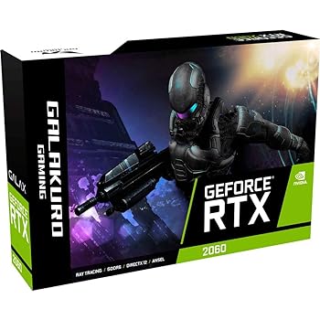 【中古】玄人志向 NVIDIA GeForce RTX2060搭載 グラフィックボード GDDR6 6GB GALAKURO GAMINGシリーズ GG-RTX2060-E6GB/DF2