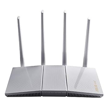 【中古】ASUSTek WiFi 無線 ルーター WiFi6 1201 574Mbps デュアルバンド RT-AX55/W メッシュ機能付 3階建 / 4LDK PS5/ Switch/スマホ 対応