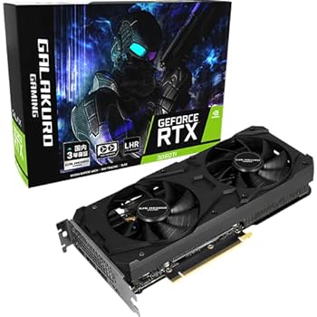 【中古】玄人志向 NVIDIA GeForce RTX3060Ti 搭載 グラフィックボード GDDR6 8GB GALAKURO GAMINGシリーズ GG-RTX3060Ti-E8GB/DF/LHR