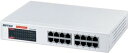 【中古】BUFFALO GigaスイッチングHub 16ポート LSW2-GT-16NSRR