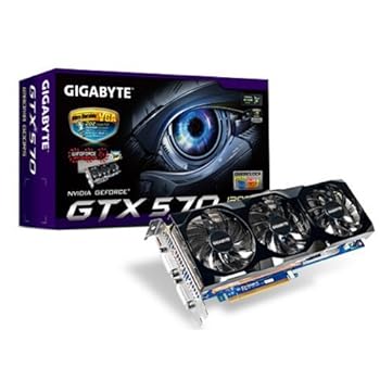 【中古】GIGABYTE グラフィックボード nVIDIA GeForce GTX570 Overclock 1280MB PCI-E GV-N570OC-13I REV2