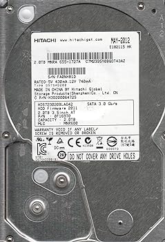 【中古】hds723020bla642、PN 0 F16970、MLC mnr6d0、Hitachi 2tb SATA 3.5ハードドライブ 【中古】hds723020bla642、PN 0 F16970、MLC mnr6d0、Hitachi 2tb SATA 3.5ハードドライブ
