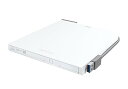 【中古】BUFFALO USB3.0 ポータブルDVDドライブ フラットデザイン ウルトラスリムタイプ Wケーブル収納 ホワイト DVSM-PTS58U3-WH