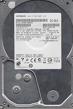 【中古】hds723020bla642、PN 0?F12115、MLC mnr180、Hitachi 2tb SATA 3.5ハードドライブ 【中古】hds723020bla642、PN 0?F12115、MLC mnr180、Hitachi 2tb SATA 3.5ハードドライブ