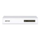 【中古】バッファロー BUFFALO 10/100Mbps対応 金属筺体 電源内蔵 8ポート ホワイト スイッチングハブ LSW4-TX-8NS/WH