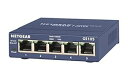 【中古 非常に良い】【正規品】 ネットギア NETGEAR スイッチングハブ 5ポート 1G 金属筐体 静音ファンレス リミテッドライフタイムハードウェア保証 アンマネージス