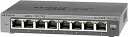 【中古】【正規品】 ネットギア NETGEAR スイッチングハブ 8ポート 1G 金属筐体 静音ファンレス リミテッドライフタイムハードウェア保証 アンマネージ...