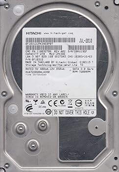 【中古】hua722020ala330、PN 0 F10312、MLC jpk34e、Hitachi 2tb SATA 3.5ハードドライブ 【中古】hua722020ala330、PN 0 F10312、MLC jpk34e、Hitachi 2tb SATA 3.5ハードドライブ