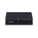 【中古】バッファロー BUFFALO 10/100Mbps対応 プラスチック筺体 AC電源 5ポート ブラック スイッチングハブ LSW4-TX-5EP/BKD