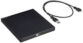 【中古】ロジテック ポータブルDVDドライブ USB3.0 書き込みソフト付 M-DISC対応 ブラック LDR-PUE8U3LBK