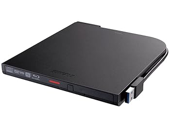 【中古】バッファロー BRXL-PT6U3-BKE (ブラック) USB3.2 (Gen1) 対応 ポータブルBD 再生/書込ソフト添付