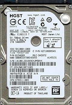 【中古 非常に良い】Hitachi HTS541010A9E680 P/N: 0J34283 MLC: DA5972 1TB HGST 【中古 非常に良い】Hitachi HTS541010A9E680 P/N: 0J34283 MLC: DA5972 1TB HGST