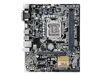 【中古】ASUSTeK Intel H110搭載 マザーボード LGA1151対応 H110M-A 【uATX】