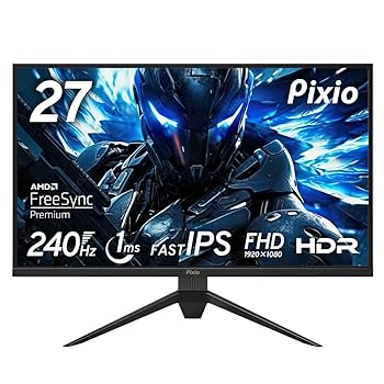 【中古】Pixio PX279 Prime ゲーミングモニター 27インチ FHD IPS 240Hz 1ms 2年保証