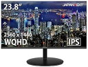 【中古 非常に良い】JN-IPS2380FLWQHD 23.8インチ液晶ディスプレイ フレームレス WQHD PCモニター