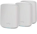 【中古】 メーカー生産終了品 NETGEAR Orbi WiFi6 メッシュWiFi Micro AX1800 3台セット 無線lan ipv6対応 ルーター 11ax 【ipv6対応 (DS-Lite/v6プラス