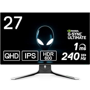 【中古】Dell ALIENWARE AW2721D 27インチ ゲーミングモニター (3年間無輝点交換保証/FPS向き/QHD/IPS非光沢/DP・HDMIx2/縦横回転・高さ調整/1ms/240Hz/V 【中古】Dell ALIENWARE AW2721D 27インチ ゲーミングモニター (3年間無輝点交換保証/FPS向き/QHD/IPS非光沢/DP・HDMIx2/縦横回転・高さ調整/1ms/240Hz/V