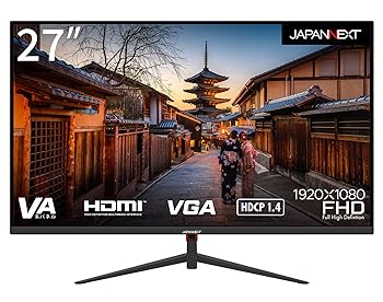 【中古】JAPANNEXT 27インチ HDMI/VGA搭載フルHD液晶モニター JN-V27FLFHD 【中古】JAPANNEXT 27インチ HDMI/VGA搭載フルHD液晶モニター JN-V27FLFHD