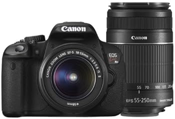 【中古】Canon デジタル一眼レフカメラ EOS Kiss X6i ダブルズームキット EF-S18-55mm/EF-S55-250mm付属 KISSX6i-WKIT