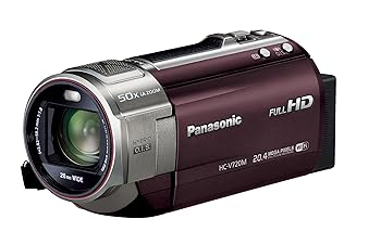 【中古】パナソニック デジタルハイビジョンビデオカメラ V720 内蔵メモリー64GB ブラウン HC-V720M-T