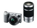 【中古】SONY ミラーレス一眼 NEX-5T ダブルズームレンズキット シルバー NEX-5TY-S