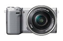 【中古】SONY ミラーレス一眼 NEX-5T パワーズームレンズキット シルバー NEX-5TL-S