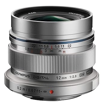 【中古】OLYMPUS 単焦点レンズ M.ZUIKO DIGITAL ED 12mm F2.0 シルバー