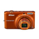 【中古】Nikon デジタルカメラ COOLPIX S6500 光学12倍ズーム Wi-Fi対応 マンダリンオレンジ S6500OR