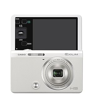楽天スカーレット2021【中古】CASIO デジタルカメラ EXILIM EX-ZR50WE 1610万画素 自分撮りチルト液晶 メイクアップトリプルショット ホワイト